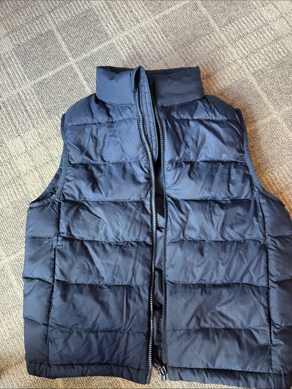 Uniqlo Navy Quilted Puffer Vest